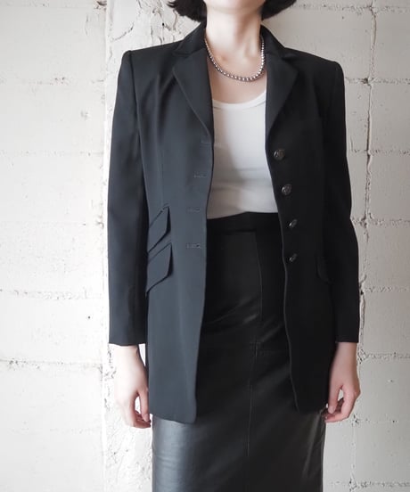LAUREN Velvet Collar Equestrian Jacket BK