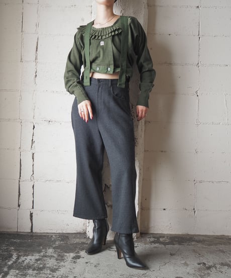 Remake Sweden Military Frilled Underpants Top KA