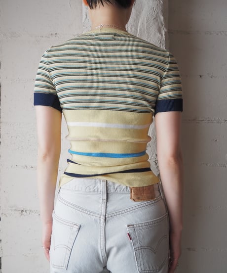 1960-70's Jacques Dead Stock Stripe Knit YENV