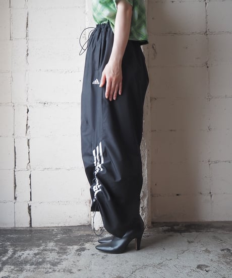Remake adidas Drawstring Track Skirt BK WH