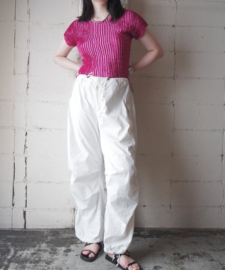 Made in France Pleated French Sleeve Top PI