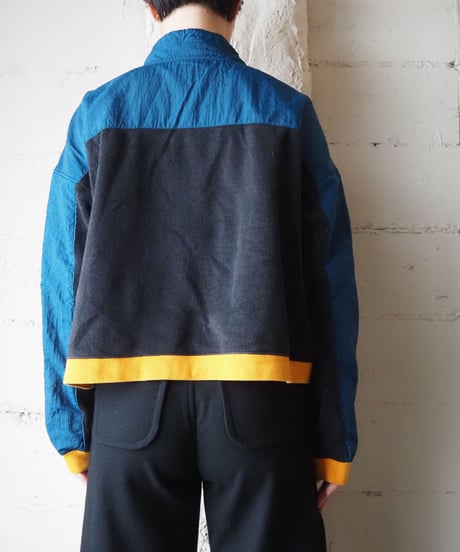 NIKE Cropped Half Zip Fleece Pullover NVBLOR