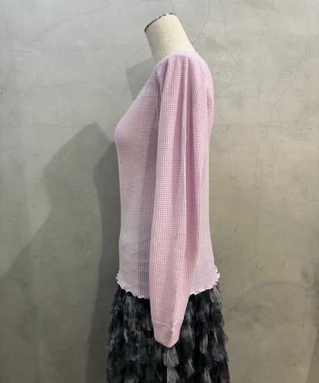 Remake Vintage Ruffled Hem Thermal LPI