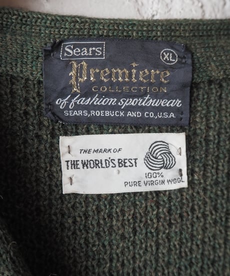 1960-70's Vintage Sears Short Sleeve Knit Cardigan KA