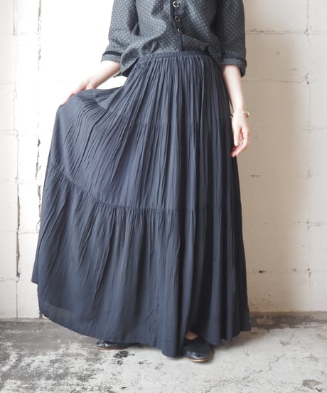 Made in USA Tiered Long Skirt DNV