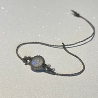 泡月~White Labradorite Macrame’ Bracelet
