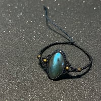 蒼光~Labradorite Macramé Bracelet