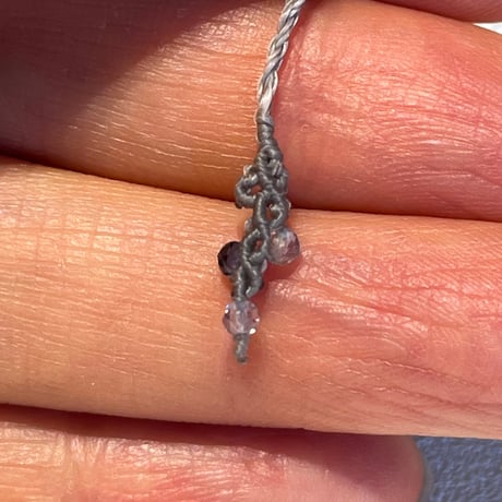 泡月~White Labradorite Macrame’ Bracelet