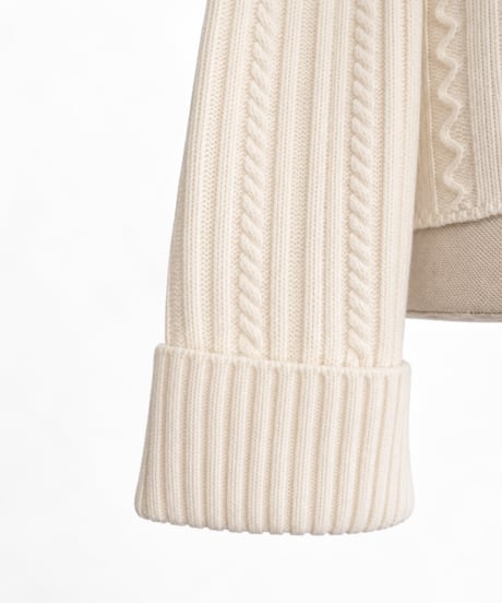 ZIP COLLAR KNIT