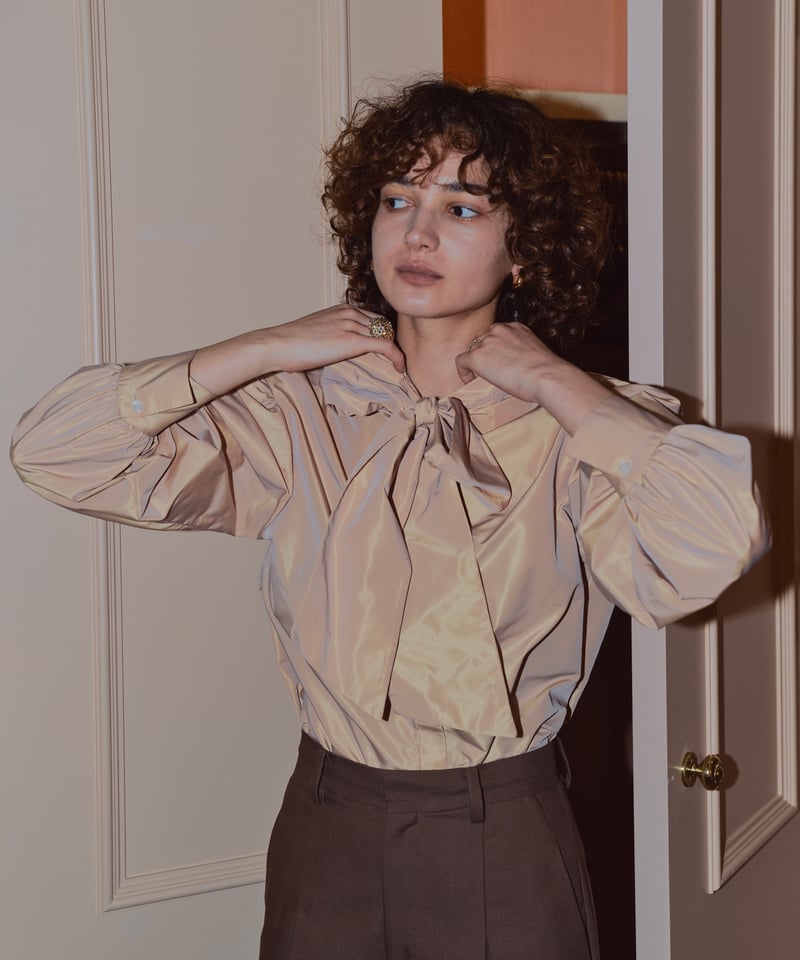 OHGA ボウタイブラウス ohga bowtie blouse yellow ボウタイブラウス 23区トップス他、四点お