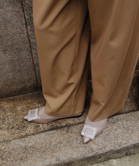 SATIN BIJOU PUMPS