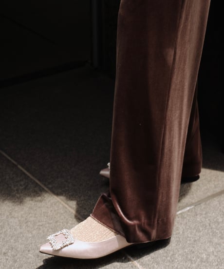 SATIN BIJOU PUMPS