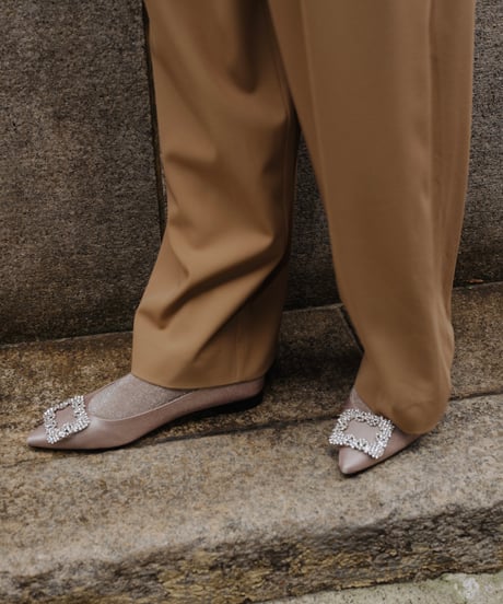 SATIN BIJOU PUMPS