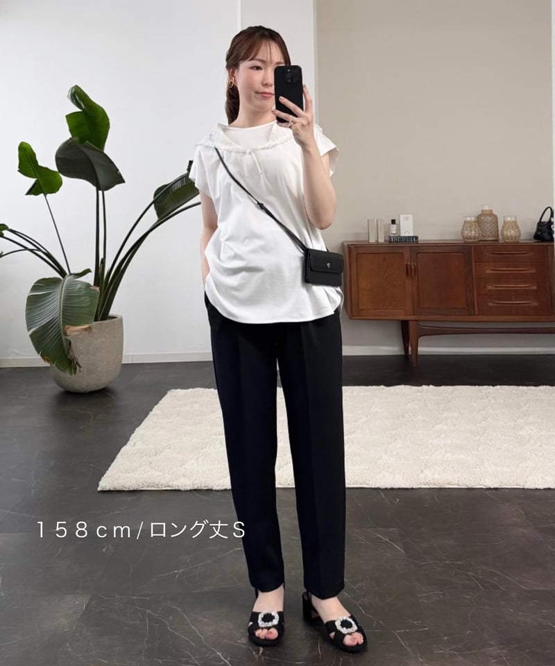 OHGA　オーガ　マシュマロパンツ　ブラック　M NEWマシュマロパンツロング丈 | OHGA