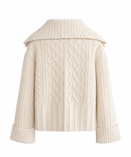 ZIP COLLAR KNIT
