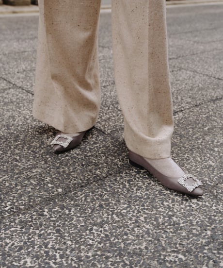 SATIN BIJOU PUMPS