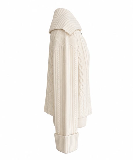 ZIP COLLAR KNIT