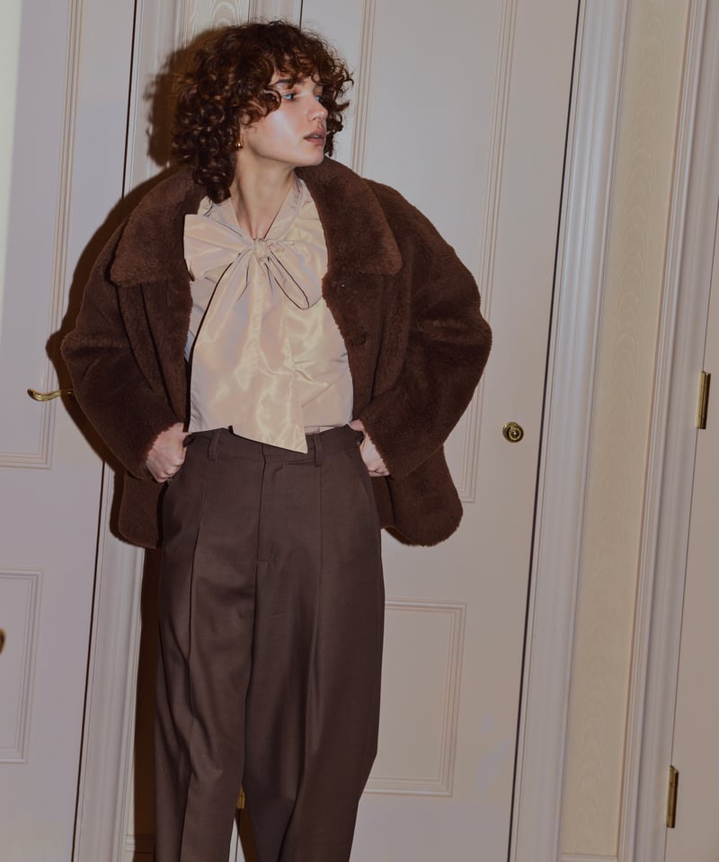 OHGA MOUTON COAT ベージュM MOUTON COAT | OHGA