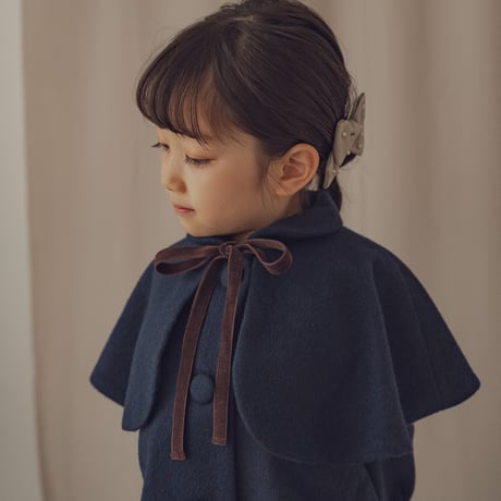Doll cape coat / Navy
