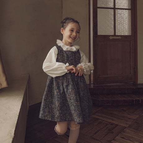 Financier dress / Merry flower - Black
