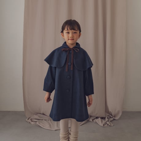 Doll cape coat / Navy