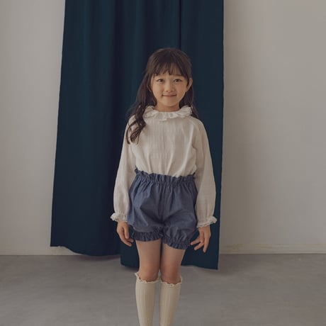 Pumpkin pants / Chambray blue