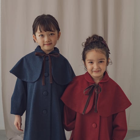 Doll cape coat / Bordeaux