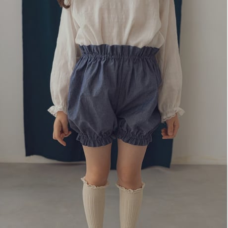 Pumpkin pants / Chambray blue