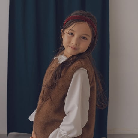 Reversible fur vest / Chocolate