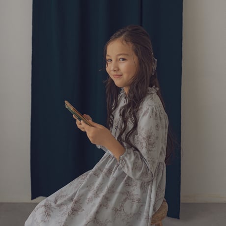 Country dress / Toile de jouy-blue