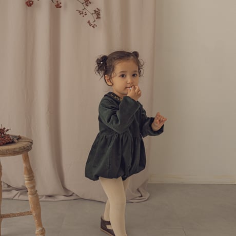 Charlie rompers / Forest green