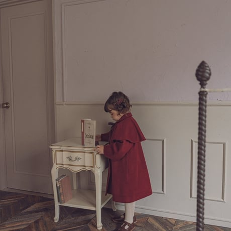 Doll cape coat / Bordeaux