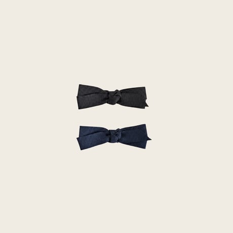 Ribbon pin 2 pc set / Navy & Black