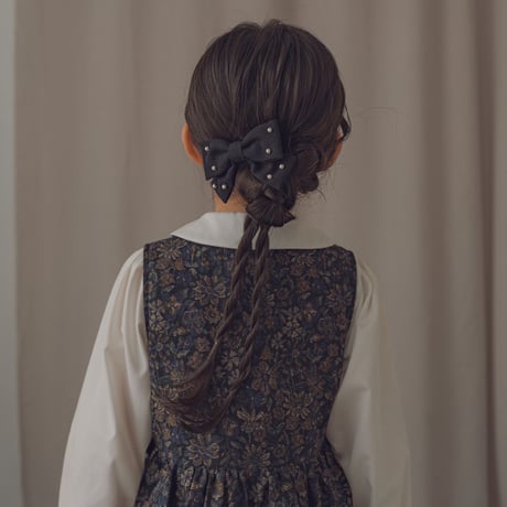 Financier dress / Merry flower - Black