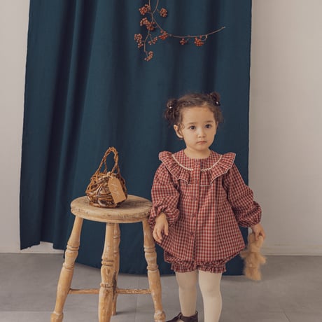 Peter blouse / Berry check