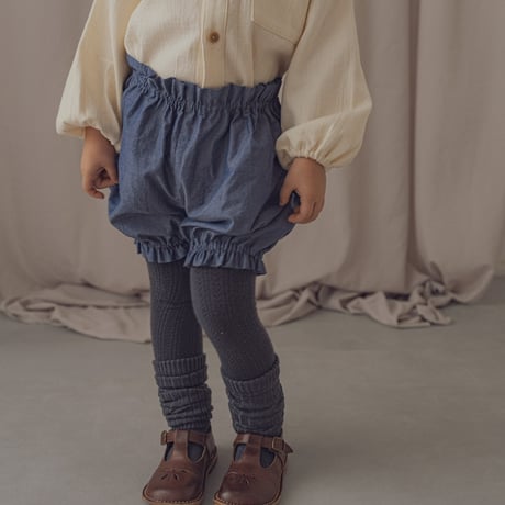 Pumpkin pants / Chambray blue