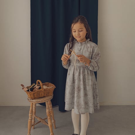Country dress / Toile de jouy-blue