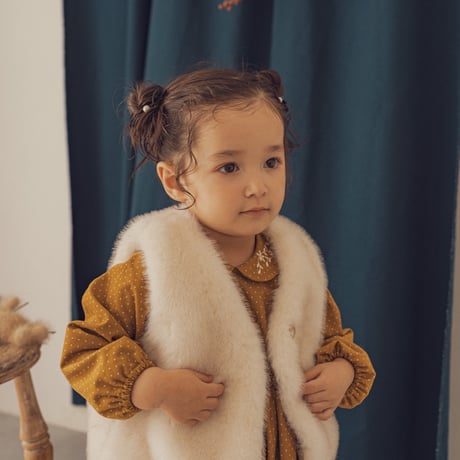 Charlie rompers / Mustard dot