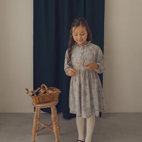 Country dress / Toile de jouy-blue