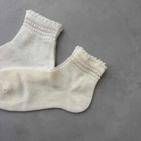 condor / Ceremony socks with relief border 2746-4