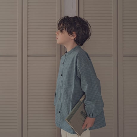 Stand over shirt / Winter sky check