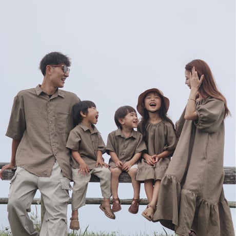 Mens Summer shirt / Sand brown