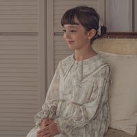 Luddy dress / toile de jouy - ivory