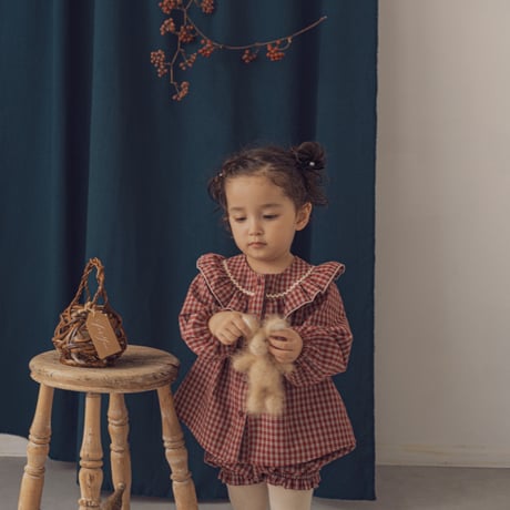 Peter blouse / Berry check