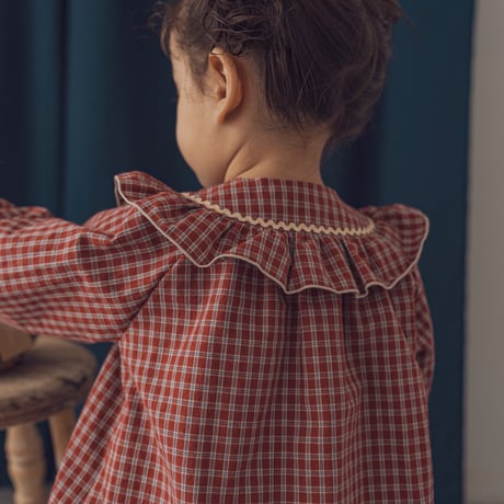 Peter blouse / Berry check
