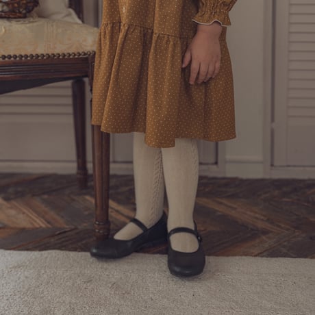 Marie dress / Mustard dot