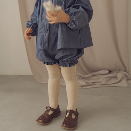 Pumpkin pants / Chambray blue