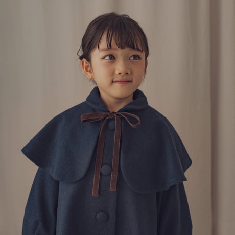 Doll cape coat / Navy