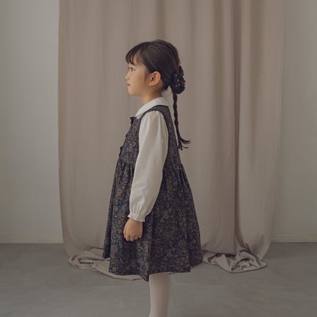 Financier dress / Merry flower - Black