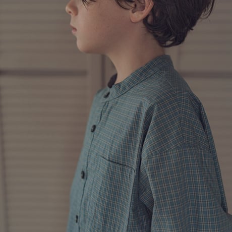 Stand over shirt / Winter sky check